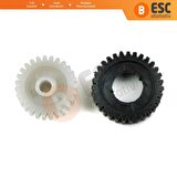 EGE547+EGE555 Porsche Cayenne VW Touareg İçin Arka Cam Güneşlik Perde Motor Dişli Set 958536317013W4
