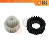 EGE547+EGE555 Porsche Cayenne VW Touareg İçin Arka Cam Güneşlik Perde Motor Dişli Set 958536317013W4