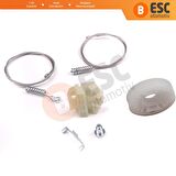 Opel Vectra B 1995-2002 için Arka Kapı Cam Kriko Tamir Seti 140255 90520229