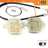 BMW X6 E71 2008-2014 İçin Ön Kapı Cam Kriko Tamir Seti 7267663 7267664