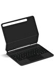 Galaxy X710 Tab S9 Uyumlu 11 inç Ledli Klavyeli Magnetik Tablet Kılıfı