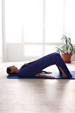 Yoga Fascia Vücut Egzersiz Pilates Bandı Sıkılaştırıcı Fitness Platess Dans Akrobasi Bant Mavi