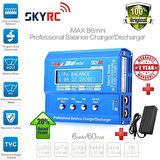 SKYRC İmax B6 Mini Profesyonel Şarj Aleti Orjinal +AC/DC Şarj Adaptörü EU-12V5A