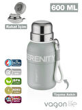 Vagonlife Çelik Termos Matara 600 ml Mavi