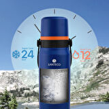 Schafer Santeco Çelik Termos 1200 ML Mavi