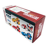 CANALİ Toys Robota Dönüşen Araba 117, Kendinden Robota Dönüşen Pilli Sesli ve Işıklı Araba KIRMIZI