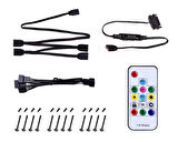 ID-COOLING DF-12025 ARGB Trio Snow 4Pin PWM 3'lü Kasa Fanı