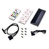 ID-COOLING HA-02C 8 Port Uzaktan Kumandalı ARGB PWM Fan Kontrolcü Çoklayıcı