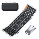ProtoArc XKM01 Siyah Gümüş Kablosuz Klavye Mouse Seti (CP015409)