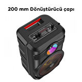 HOCO BS46 Büyük Boy Mikrofonlu Taşınabilir Hoparlör Bluetooth Speaker
