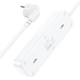 HOCO NS2 3lü Priz 3 USB 4000W 1.8 Metre Şarj Uzatma Kablosu Akım Korumalı