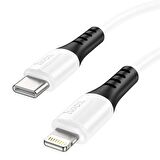 HOCO X82 20W Type-C to Lightning iPhone Hızlı Şarj Kablosu Data Kablosu BEYAZ