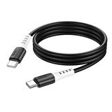 HOCO X82 60W Type-C to Type-C Hızlı Şarj Kablosu Silikon Data Kablosu SİYAH
