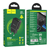 Hoco N28 Founder Tek Type-C 20W ve Tek Usb-A 18W Portlu Şarj Adaptörü