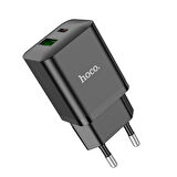 Hoco N28 Founder Tek Type-C 20W ve Tek Usb-A 18W Portlu Şarj Adaptörü