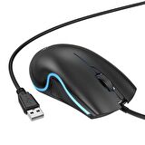 HOCO GM19 RGB LED Işıklı Gamer Oyuncu Kablolu Optik Mouse