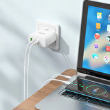 N30 PD65W + QC3.0 USB-C + USB-A Hızlı Şarj Adaptörü