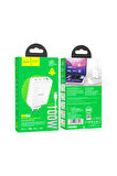 Hoco N31 Leader PD Hızlı Şarj Özellikli 100W Type-C ve USB Şarj Çıkışlı Gan Teknoloji Şarj Başlığı