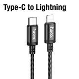 HOCO X89 PD 20W Type-C to iPhone Lightning Hızlı Şarj ve Data Kablosu (Siyah)