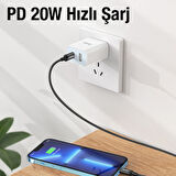 HOCO X89 PD 20W Type-C to iPhone Lightning Hızlı Şarj ve Data Kablosu (Siyah)