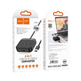 Hoco HB31 Easy 4in1 USB to 4x USB2.0 HUB Çevirici Dönüştürücü Adaptör 1.2m