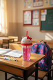 Sanrio Lisanslı Hello Kitty Kapaklı Plastik Su Kabı 320 Ml