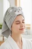 Miniso Lisanslı Sevimli Hayvanlar Serisi Shiba Inu Emici Saç Havlusu – Hızlı Kuruyan Yumuşak Mikrofiber Saç Bonesi 80 Cm
