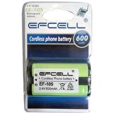 EFCELL EF-105 2.4 VOLT 600 MAH TELSİZ TELEFON PİLİ MP105 * (HHR-P105)