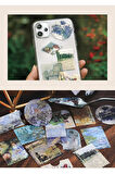 Romantik Sanat Pul Temalı 45 Adet Sticker Seti • Bullet Journal (GGK-DO109)