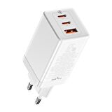 Baseus GaN3 Pro 65W Hızlı Telefon Tablet Macbook Pro Şarj Aleti + Type C Şarj Kablosu 1m