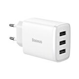 Baseus USB Hızlı Şarj Aleti Beyaz
