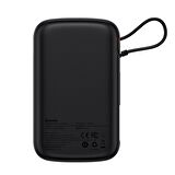 Baseus Qpo W Pro 20 W 10000 mAh Hızlı Şarj Powerbank Siyah 
