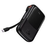 Baseus Qpo W Pro 22.5 W 10000 mAh Hızlı Şarj Powerbank Siyah 