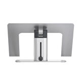 Baseus Metal Ayarlanabilir Dizüstü Bilgisayar Standı 11 - 17,3 ile Uyumlu, Gümüş