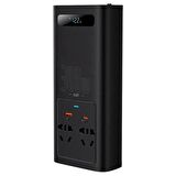 Baseus BS-CI30-02 IGBT Güç Çevirici 300W (220V CN/EU) Kamp/Kendi Kendine Sürüş Gezisi için Soğutma Fanlı Yüksek Güçlü Çok Fonksiyonlu Çevirici                 