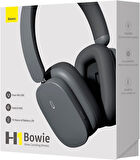 Baseus Bowie H1 ANC Gri Kulak Üstü Bluetooth Kulaklık Teşhir