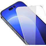 Baseus 0.3mm Crystal Shatter iPhone 14 Pro Full Tempered Ekran Koruyucu