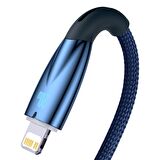 Baseus Glimmer Series 20W 100 cm Type-C to Lightning Şarj Kablosu Mavi