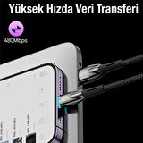Baseus Glimmer Series iPhone Lightning to USB Hızlı Data Şarj Kablosu 1mt