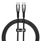 Baseus Glimmer Series 100W 100 cm PD Type-C Şarj Kablosu Siyah