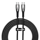 Baseus Glimmer Series 100W 200 cm PD Type-C Şarj Kablosu Siyah