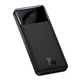 Baseus Bipow Overseas Edition Dijital Ekranlı 15W 10.000 mAh Powerbank Siyah