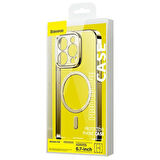 Baseus Glitter iPhone 14 Pro Max 6.7 Magsafe Silikon Kilif + Tempered Ekran Koruyucu Set
