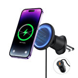 Baseus MgSafe CW01 Claw Serisi Kablosuz Şarjlı Araç İçi Tutucu & Araç Şarjı