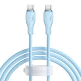 Baseus Pudding Hızlı Şarj Özellikli Type-C to Type-C 100W Kablo 1.2 M Mavi