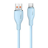 Baseus Pudding Hızlı Şarj Özellikli USB Type-C 100W Kablo 1.2M Mavi