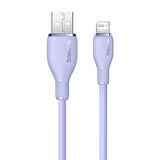 Baseus Pudding Hızlı Şarj Özellikli USB to Lightning 2.4 A. Kablo 1.2m Mor
