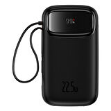Baseus Q Po W 2 10000 mAh Hızlı Şarj Powerbank Siyah 