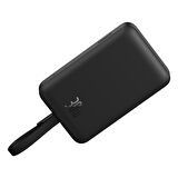 Baseus MgSafe Mini 30W 10.000 mAh Type-C Kablolu Kablosuz Şarjlı Powerbank Siyah