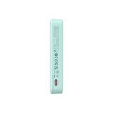 Baseus MagPro Magnetic Bracket Wireless Fast-Charging Power Bank 5000mAh 20W Peppermint Blue (with Simply Series Charging Cable Type-C to Type-C (20V/3A) 30cm White)